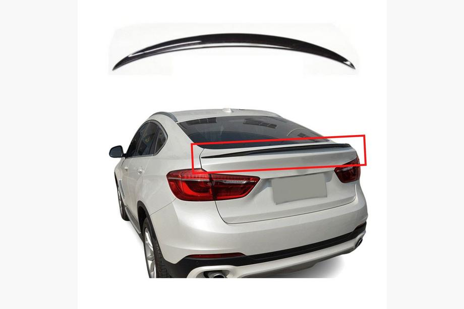 BMW X6 F16 2014-2019 Lip Spoiler (1234 Upgrade, Black) Image