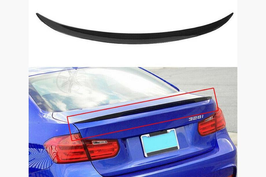 BMW 3 Series F30/F31 2012-2019 Spoiler LIP V2 (1234 Upgrade, Black) Image