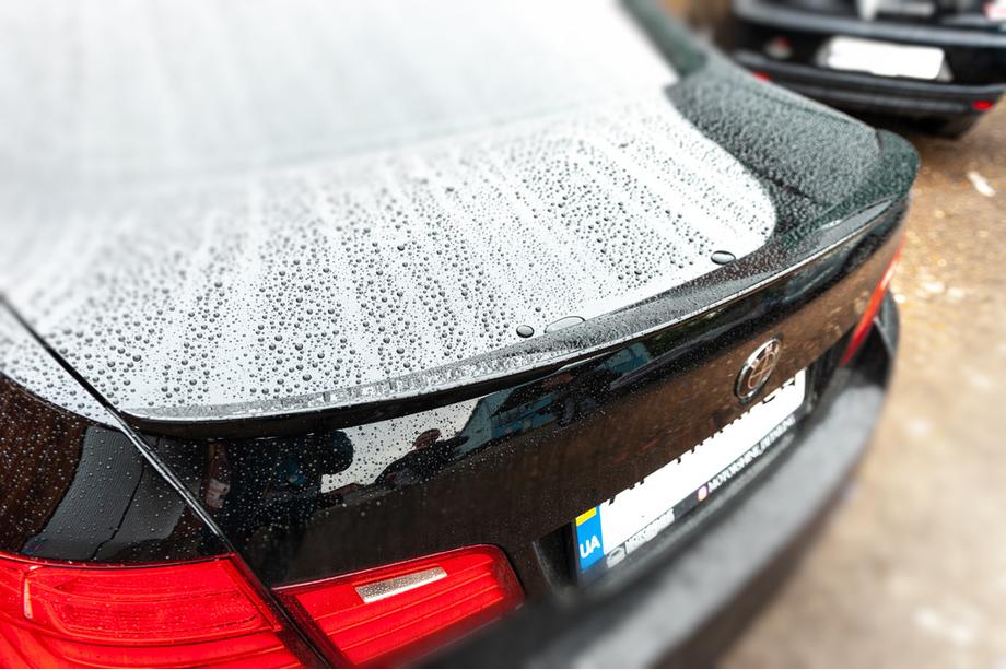 BMW 5 Series F10/F11 2010–2016 Spoiler LIP V2 (1234 Upgrade, Black) Image