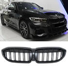 BMW 3 Series G20/G21 2018- M-Look V2 Kidney Grilles (2018-2022, Gloss Black) photo 2