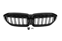 BMW 3 Series G20/G21 2018- M-Look V2 Kidney Grilles (2018-2022, Gloss Black) photo 3
