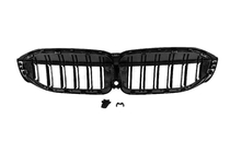 BMW 3 Series G20/G21 2018- M-Look V2 Kidney Grilles (2018-2022, Gloss Black) photo 10