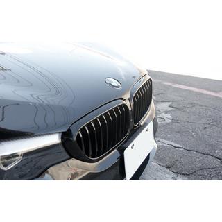 Kidney Grilles 1 Bar (2017-2020, Gloss Black) BMW 5 Series G30/G31 2017–2023 photo 1