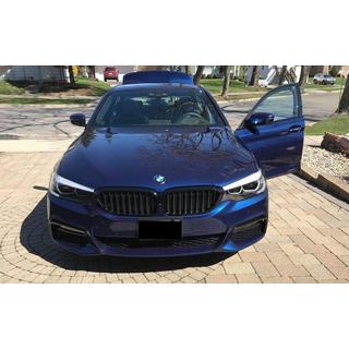 Kidney Grilles 1 Bar (2017-2020, Gloss Black) BMW 5 Series G30/G31 2017–2023 photo 3