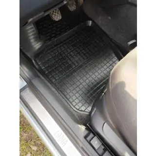 Rubber floor mats with edge (4 pcs, Polytep)