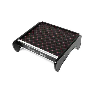 Dashboard Shelf (Black with Red Stitching)