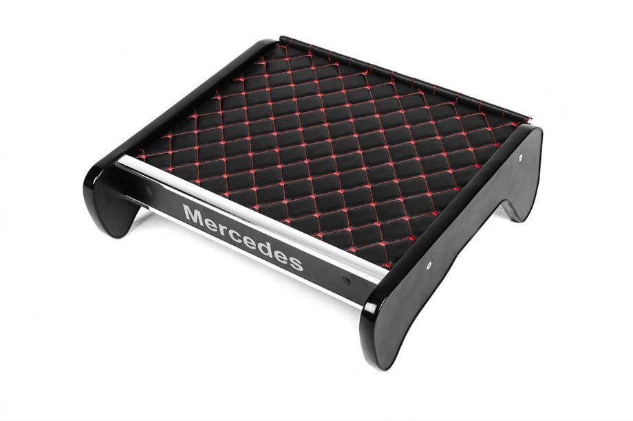 Mercedes T1 (207-410) 1977-1995 Dashboard Shelf (Black with Red Stitching) Image