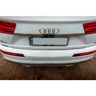 Chrome trim above license plate (stainless steel)
