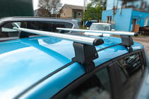Nissan Leaf 2010-2017 Roof rack for smooth roof (chrome, pair) photo 7