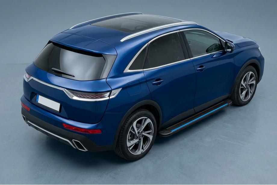 DS 7 Crossback 2017-2022 Side Steps Maya Blue (2 pcs, Aluminum) Image