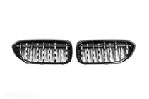 BMW 5 Series G30/G31 2017–2023 Diamond Silver V2 Grille Inserts (2017-2020, Black Trim) photo 2
