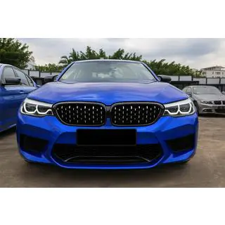 Diamond Silver V2 Grille Inserts (2017-2020, Black Trim) photo 1