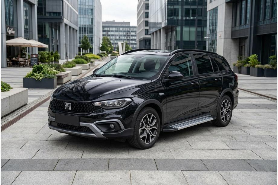 Fiat Tipo Cross 2021- Side Steps Vision New Grey (2 pcs, Aluminum) Image