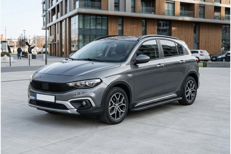 Fiat Tipo Cross 2021- Side Steps Bosphorus Black (2 pcs, Aluminum) Image