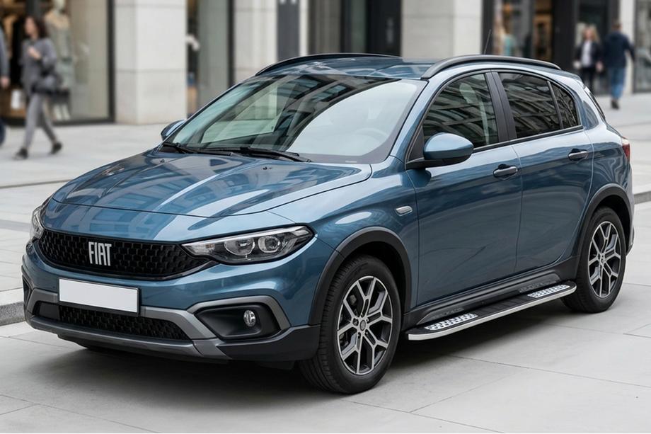 Fiat Tipo Cross 2021- Side Steps Tayga V2 (2 pcs, Aluminum) Image
