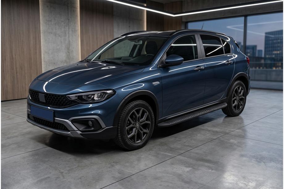 Fiat Tipo Cross 2021- Side Steps Tayga Black (2 pcs, Aluminum) Image