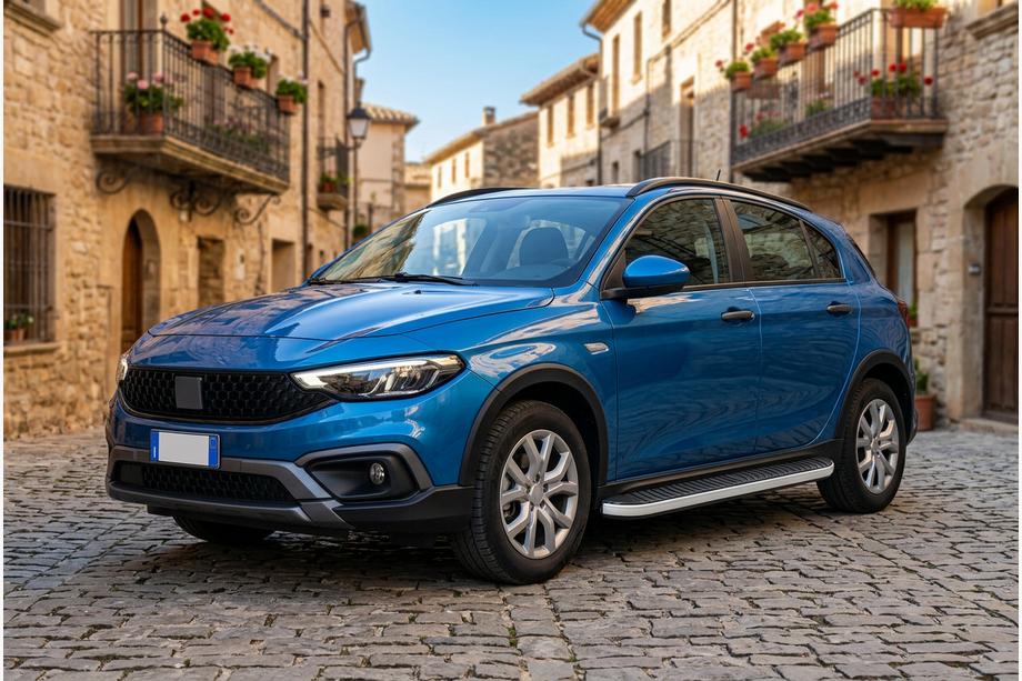 Fiat Tipo Cross 2021- Side Steps Tayga Grey (2 pcs, Aluminum) Image