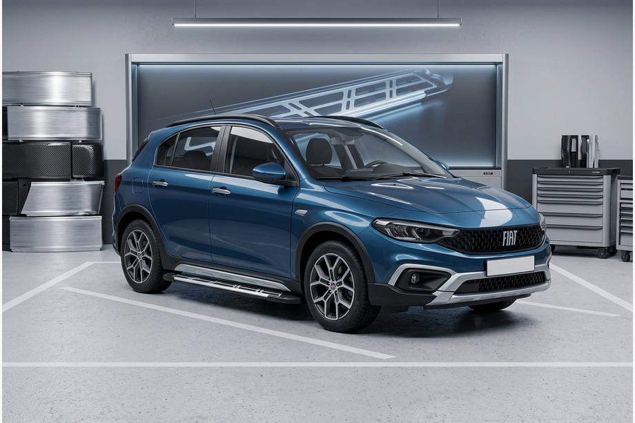 Fiat Tipo Cross 2021- Side Steps Sunrise (2 pcs, Aluminum) Image