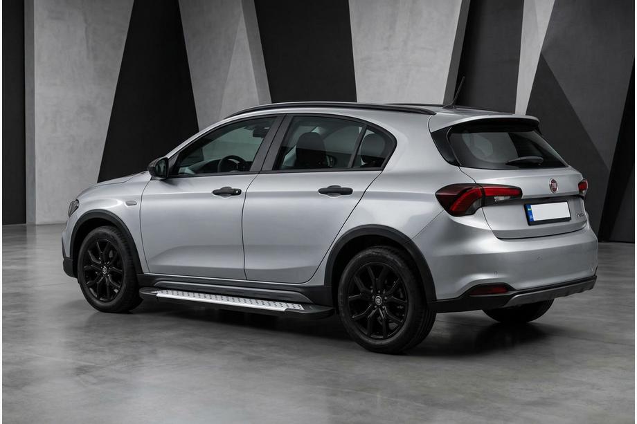 Fiat Tipo Cross 2021- Side Steps Allmond Grey (2 pcs, Aluminum) Image