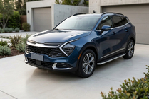Kia Sportage 2021- Side Steps Tayga Grey (2 pcs, Aluminum) photo 1