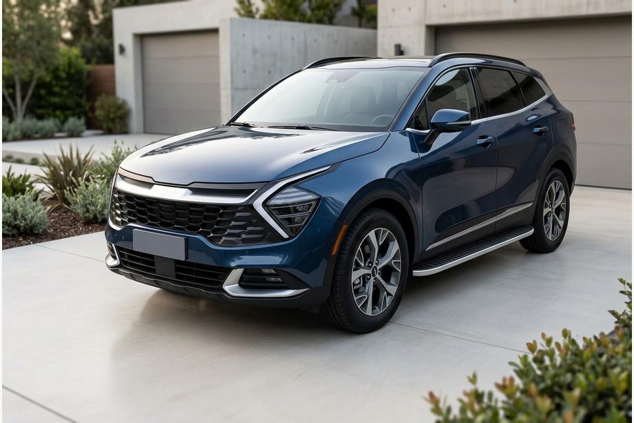 Kia Sportage 2021- Side Steps Tayga Grey (2 pcs, Aluminum) Image