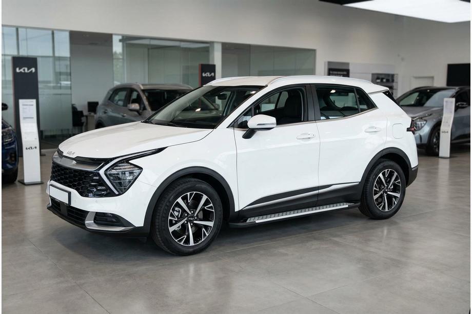 Kia Sportage 2021- Side Steps Allmond Grey (2 pcs, Aluminum) Image