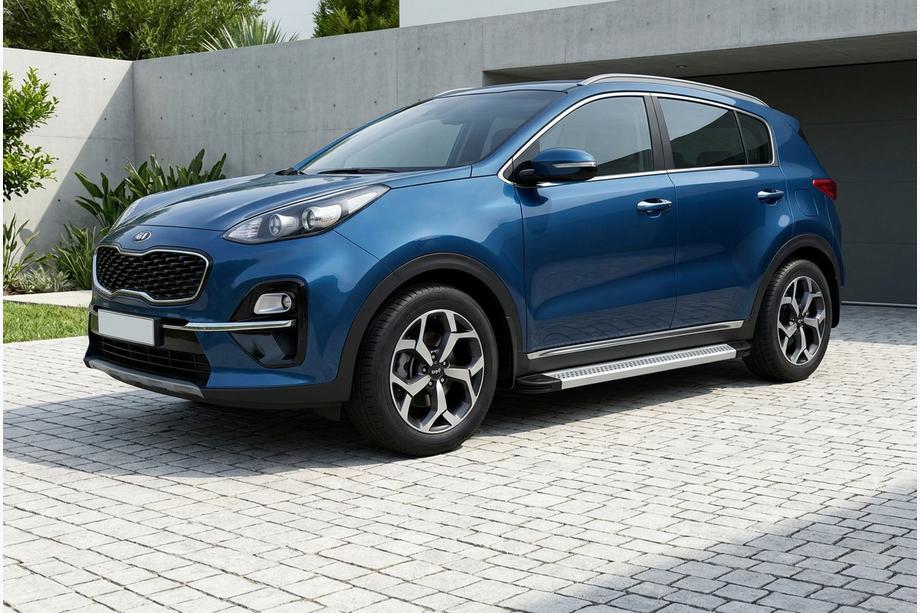 Kia Sportage 2021- Side Steps Maya V2 (2 pcs, Aluminum) Image