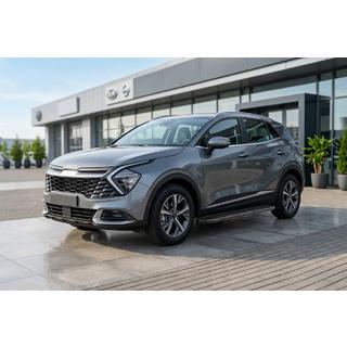 Side Steps Bosphore Black (2 pcs, Aluminum) Kia Sportage 2021- photo 1