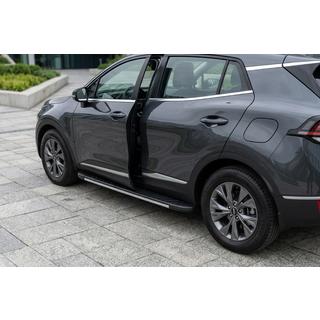 Side Steps Bosphore Grey (2 pcs, Aluminum) Kia Sportage 2021- photo 1