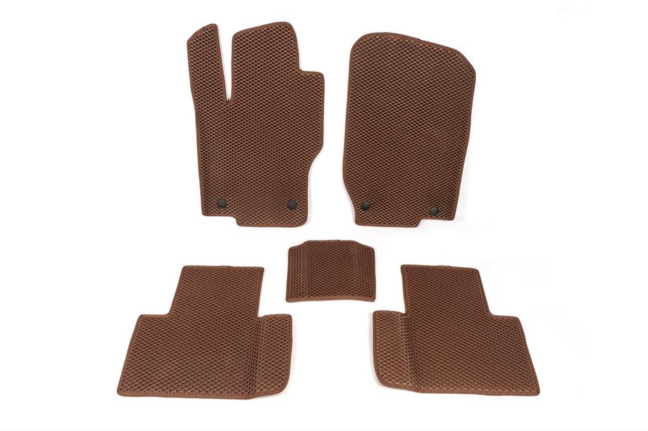Mercedes GL class X164 2006-2012 EVA Floor Mats (5 seats, brick red) Image
