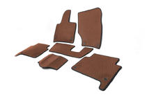 Audi Q7 2005-2015 EVA Floor Mats (brick red) 2 Rows (5 Mats) photo 5
