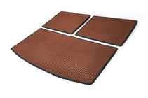 Audi Q7 2005-2015 Trunk mat 3-piece (EVA, brick) (7 seats) photo 2