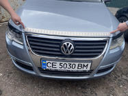 Volkswagen Passat B6 2006-2012 Hood trim cover (1 pc, stainless steel) photo 1