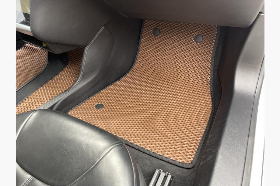 Tesla Model S 2012– EVA Floor Mats (2012-2021, brick) Photo 5