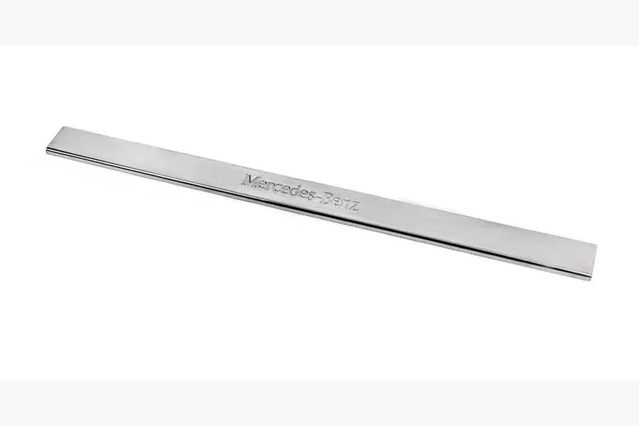 Mercedes E-class W124 1984–1997 Door Sill Plate Carmos (1 pc, Stainless Steel) Image