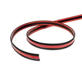 Black door molding with red stripe by the meter sal16b (1 meter, 27 mm) photo 1