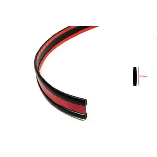 Black door molding with red stripe by the meter sal16b (1 meter, 27 mm) photo 2