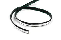 Black door molding with chrome strip by the meter sal35 (1 meter, 26 mm) photo 1