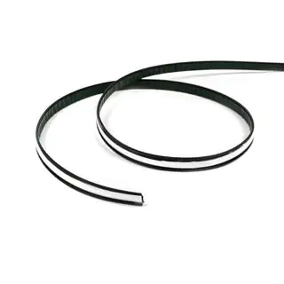 Black door molding with chrome strip by the meter sal13 (1 meter, 16.5 mm) photo 1
