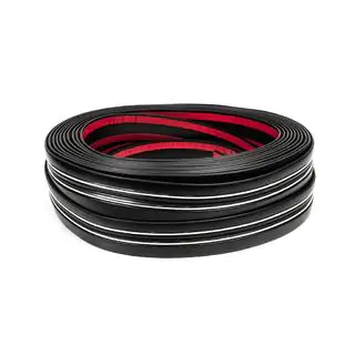 Black door molding with chrome strip by the meter sal97 (1 meter, 54 mm) photo 3