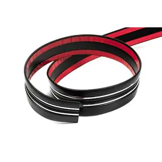 Black door molding with chrome strip by the meter sal97 (1 meter, 54 mm) photo 1