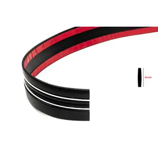 Black door molding with chrome strip by the meter sal97 (1 meter, 54 mm) photo 2