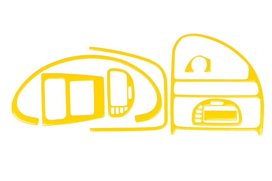 Citroen Saxo 1996-2023 Dashboard Trim Covers (yellow) Image
