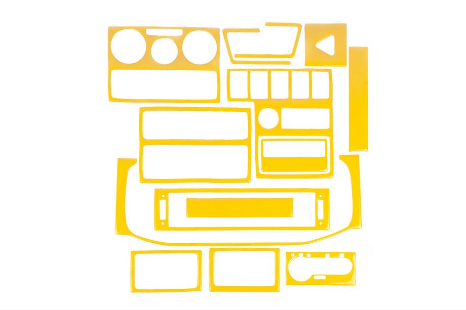 Volkswagen T4 Transporter 1990-2003 Dashboard Trim Covers 1999-2003 (yellow) Image