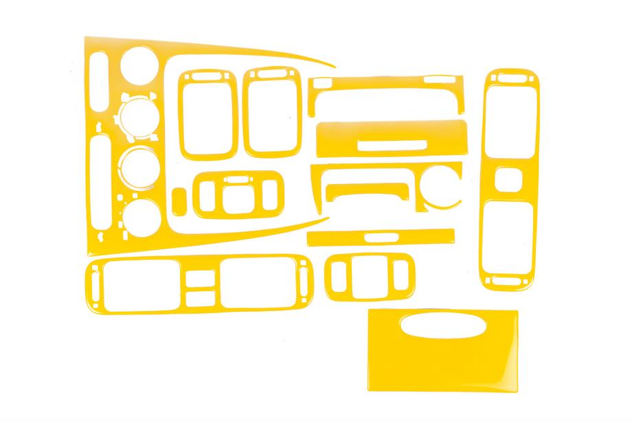Toyota Corolla 1998-2002 Dashboard Trim Covers 2000-2002 (Yellow) Image