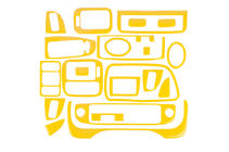 Honda Civic 1995-2001 Dashboard Trim Covers (yellow) photo 1