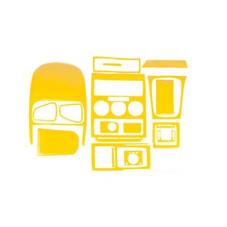 Dashboard Trim Covers (yellow)