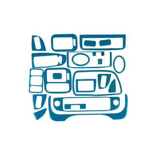 Dashboard Trim Cover (blue)