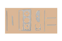 Opel Corsa B 1993-2004 Dashboard Trim (Aluminum) photo 1