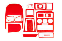 Opel Astra G classic 1998-2012 Dashboard Trim Covers (red) photo 1